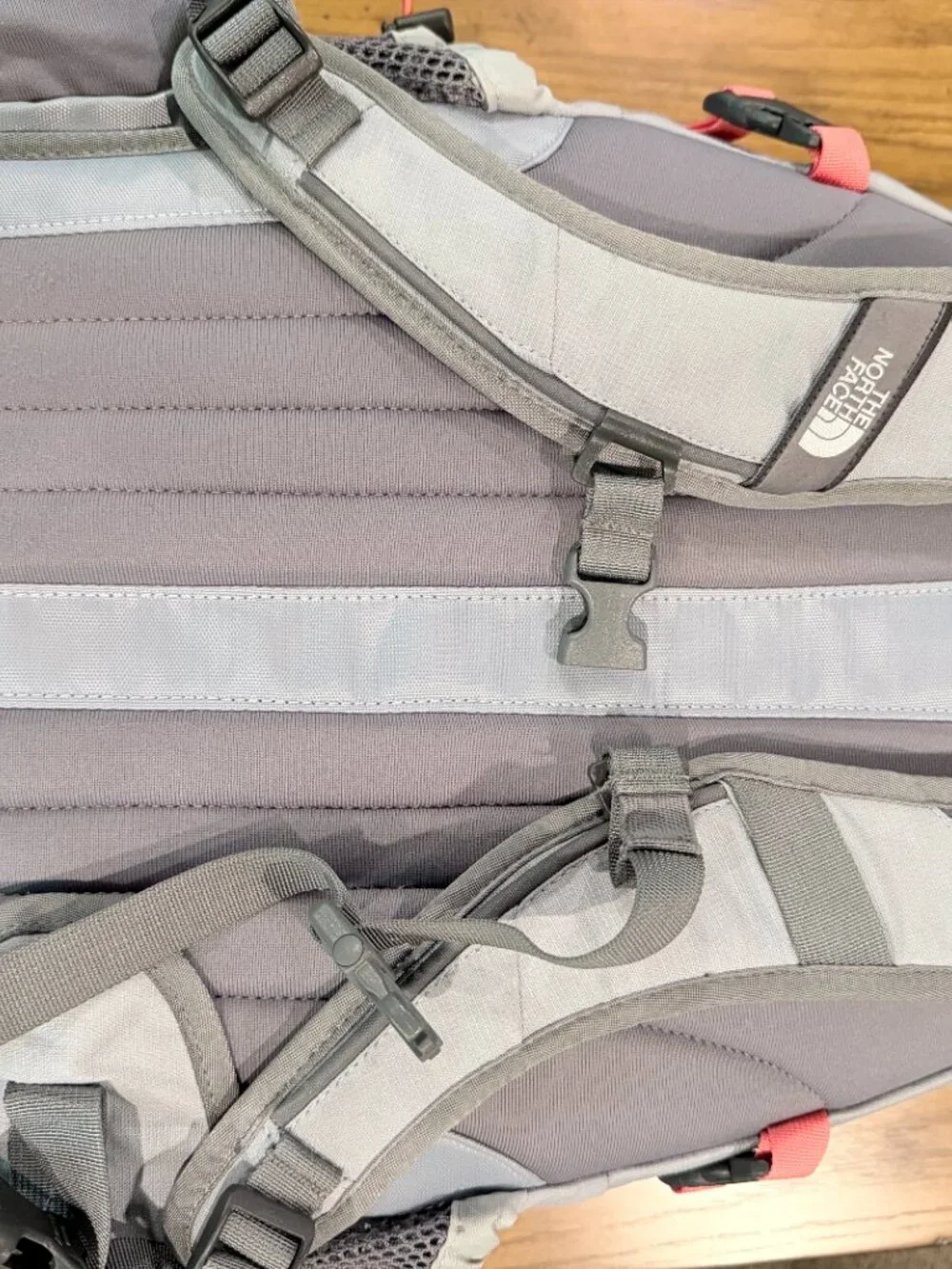 The North Face Borealis Gray/Coral Backpack